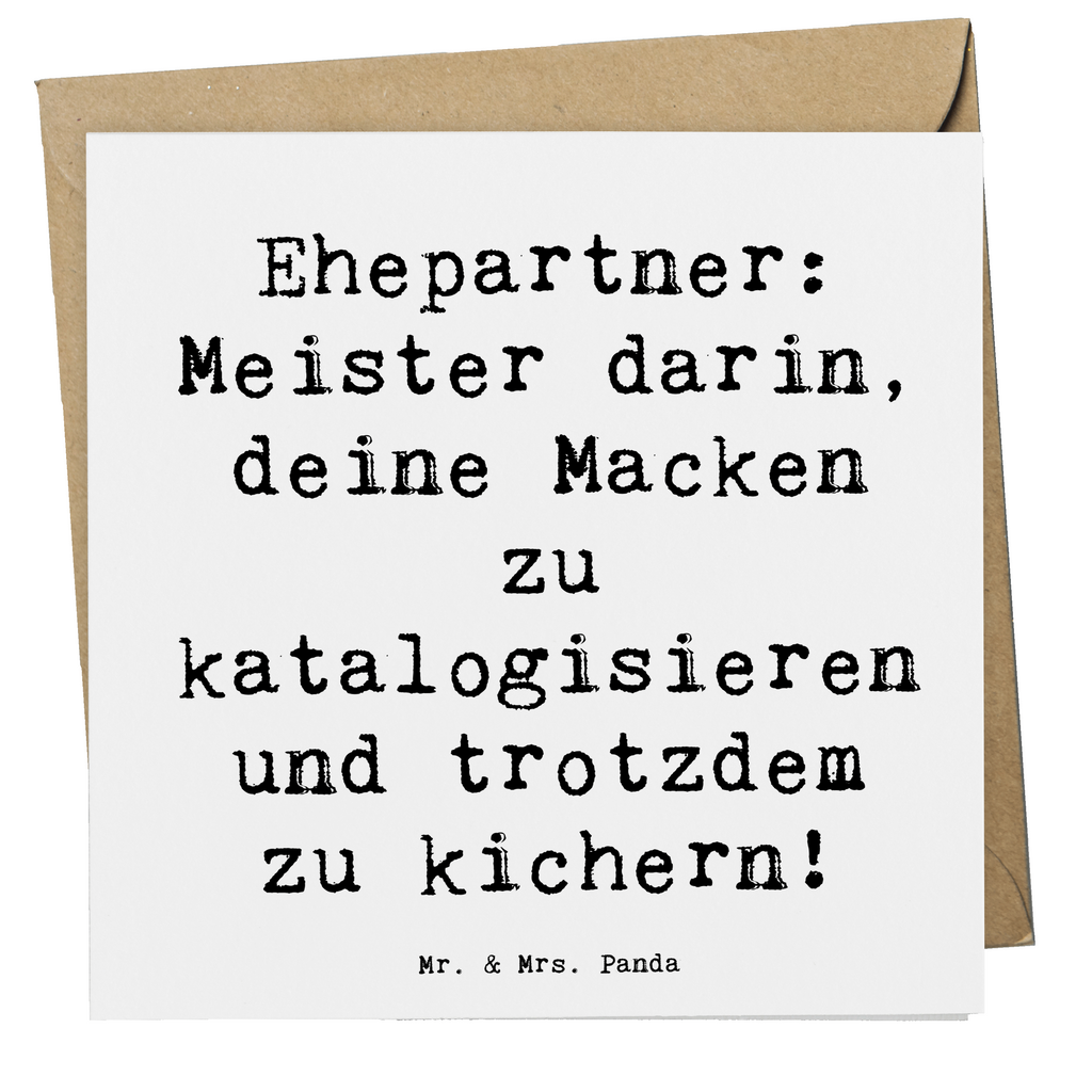 Deluxe Karte Spruch Ehepartner Schätze Karte, Grußkarte, Klappkarte, Einladungskarte, Glückwunschkarte, Hochzeitskarte, Geburtstagskarte, Hochwertige Grußkarte, Hochwertige Klappkarte, Familie, Vatertag, Muttertag, Bruder, Schwester, Mama, Papa, Oma, Opa