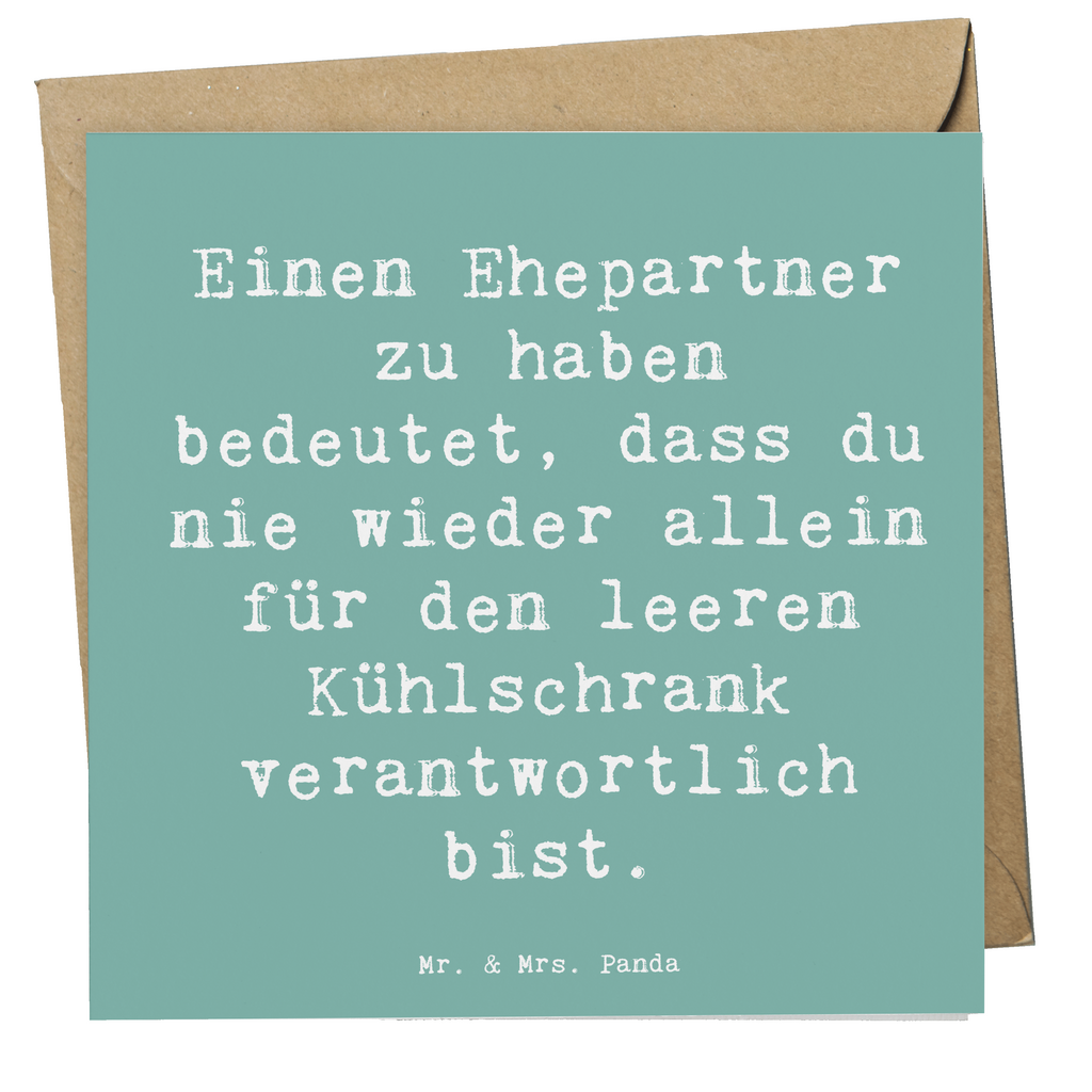 Deluxe Karte Spruch Ehepartner Team Karte, Grußkarte, Klappkarte, Einladungskarte, Glückwunschkarte, Hochzeitskarte, Geburtstagskarte, Hochwertige Grußkarte, Hochwertige Klappkarte, Familie, Vatertag, Muttertag, Bruder, Schwester, Mama, Papa, Oma, Opa