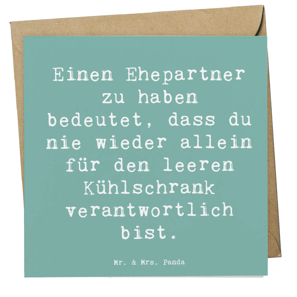 Deluxe Karte Spruch Ehepartner Team Karte, Grußkarte, Klappkarte, Einladungskarte, Glückwunschkarte, Hochzeitskarte, Geburtstagskarte, Hochwertige Grußkarte, Hochwertige Klappkarte, Familie, Vatertag, Muttertag, Bruder, Schwester, Mama, Papa, Oma, Opa