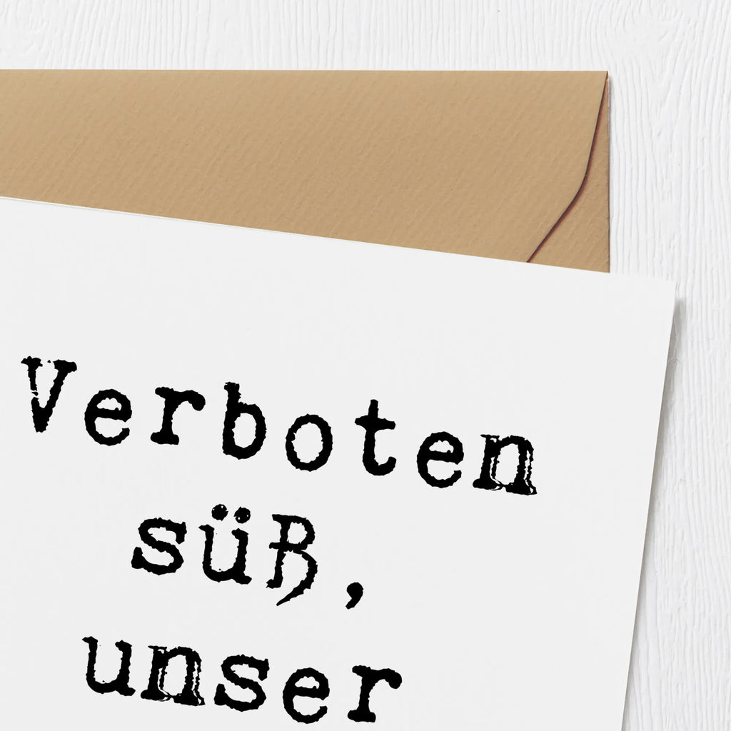 Deluxe Karte Spruch Verboten süß Patenkind Karte, Grußkarte, Klappkarte, Einladungskarte, Glückwunschkarte, Hochzeitskarte, Geburtstagskarte, Hochwertige Grußkarte, Hochwertige Klappkarte, Familie, Vatertag, Muttertag, Bruder, Schwester, Mama, Papa, Oma, Opa