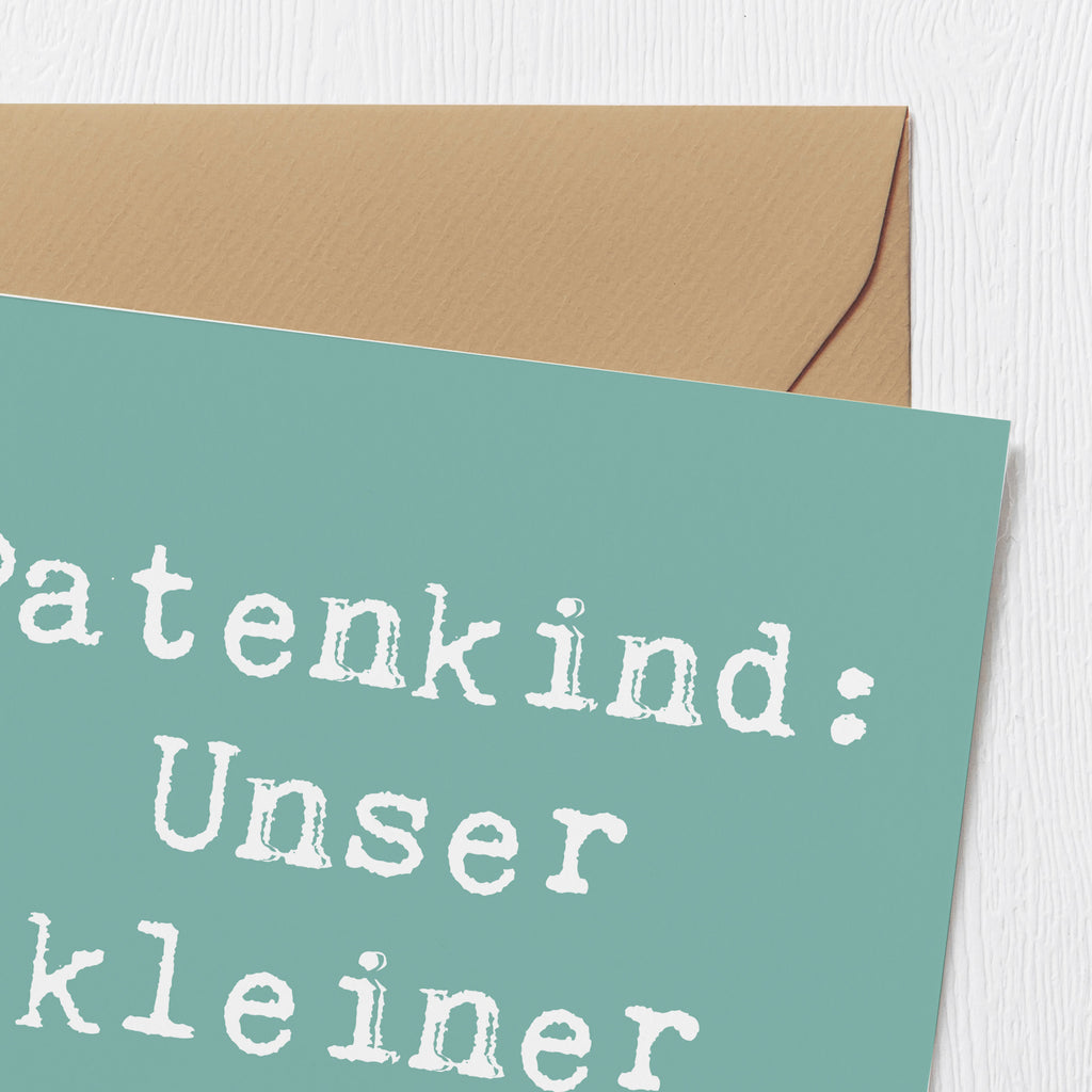 Deluxe Karte Spruch Patenkind Boss Karte, Grußkarte, Klappkarte, Einladungskarte, Glückwunschkarte, Hochzeitskarte, Geburtstagskarte, Hochwertige Grußkarte, Hochwertige Klappkarte, Familie, Vatertag, Muttertag, Bruder, Schwester, Mama, Papa, Oma, Opa