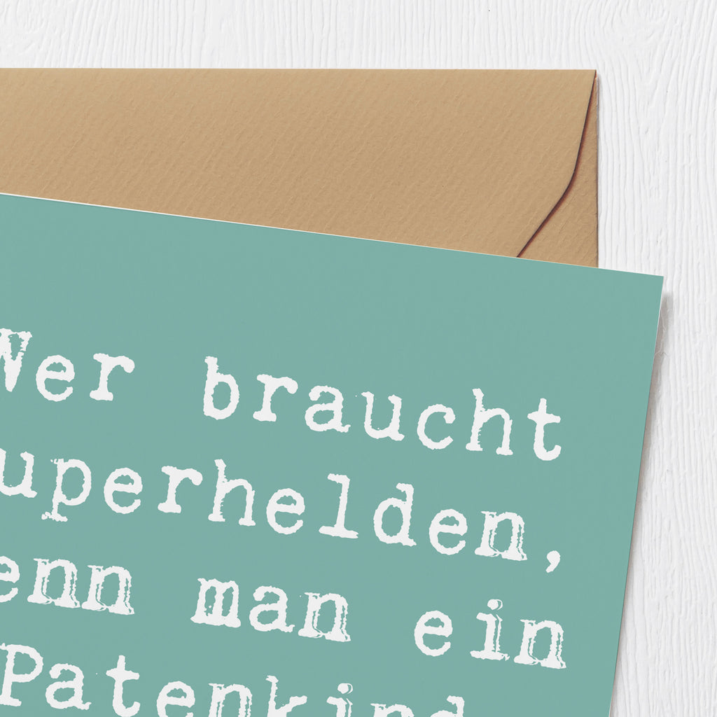 Deluxe Karte Spruch Patenkind Wunder Karte, Grußkarte, Klappkarte, Einladungskarte, Glückwunschkarte, Hochzeitskarte, Geburtstagskarte, Hochwertige Grußkarte, Hochwertige Klappkarte, Familie, Vatertag, Muttertag, Bruder, Schwester, Mama, Papa, Oma, Opa