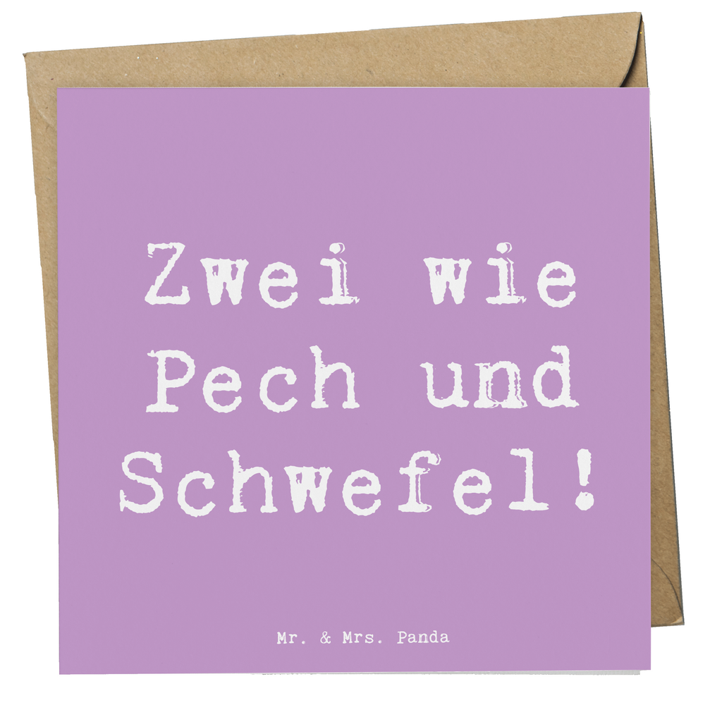 Deluxe Karte Spruch Zwillingsgeschwister Duo Karte, Grußkarte, Klappkarte, Einladungskarte, Glückwunschkarte, Hochzeitskarte, Geburtstagskarte, Hochwertige Grußkarte, Hochwertige Klappkarte, Familie, Vatertag, Muttertag, Bruder, Schwester, Mama, Papa, Oma, Opa