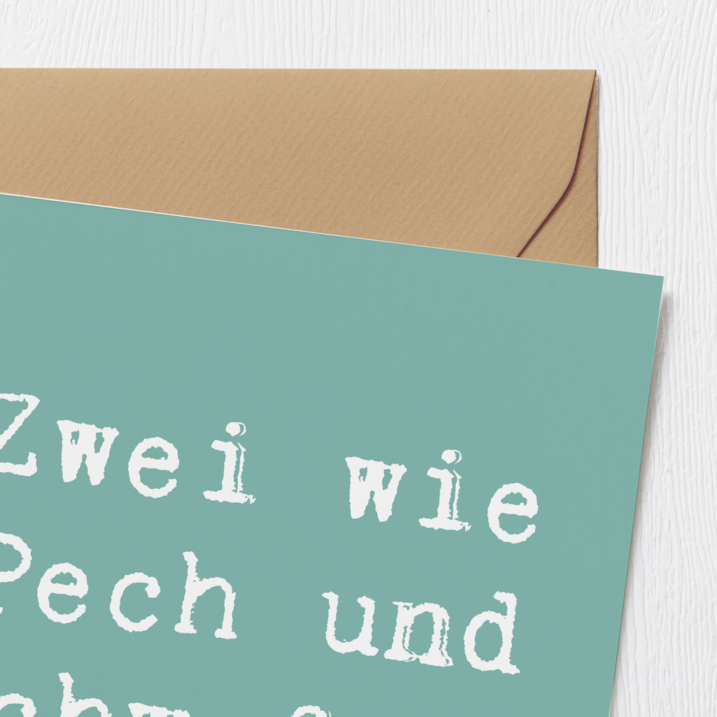 Deluxe Karte Spruch Zwillingsgeschwister Duo Karte, Grußkarte, Klappkarte, Einladungskarte, Glückwunschkarte, Hochzeitskarte, Geburtstagskarte, Hochwertige Grußkarte, Hochwertige Klappkarte, Familie, Vatertag, Muttertag, Bruder, Schwester, Mama, Papa, Oma, Opa