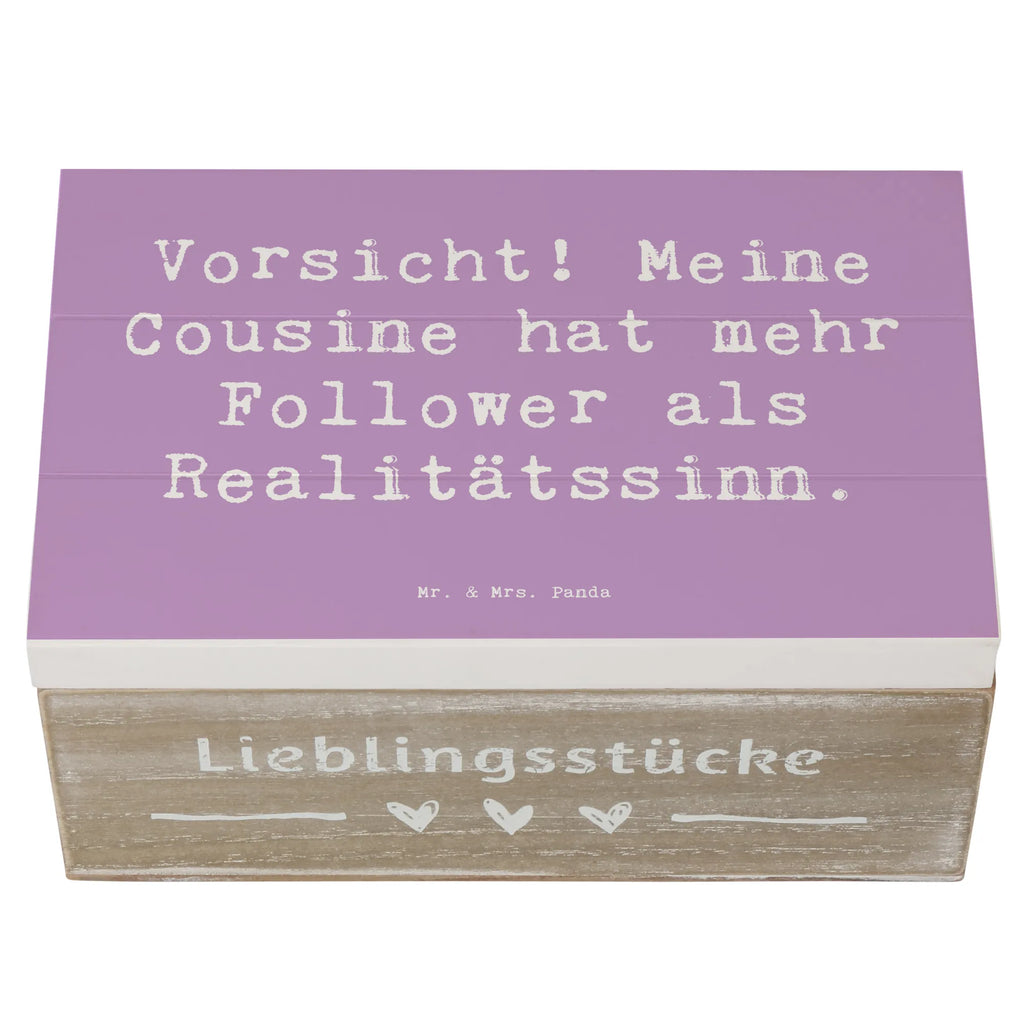 Holzkiste Spruch Cousine Influencer Holzkiste, Kiste, Schatzkiste, Truhe, Schatulle, XXL, Erinnerungsbox, Erinnerungskiste, Dekokiste, Aufbewahrungsbox, Geschenkbox, Geschenkdose, Familie, Vatertag, Muttertag, Bruder, Schwester, Mama, Papa, Oma, Opa