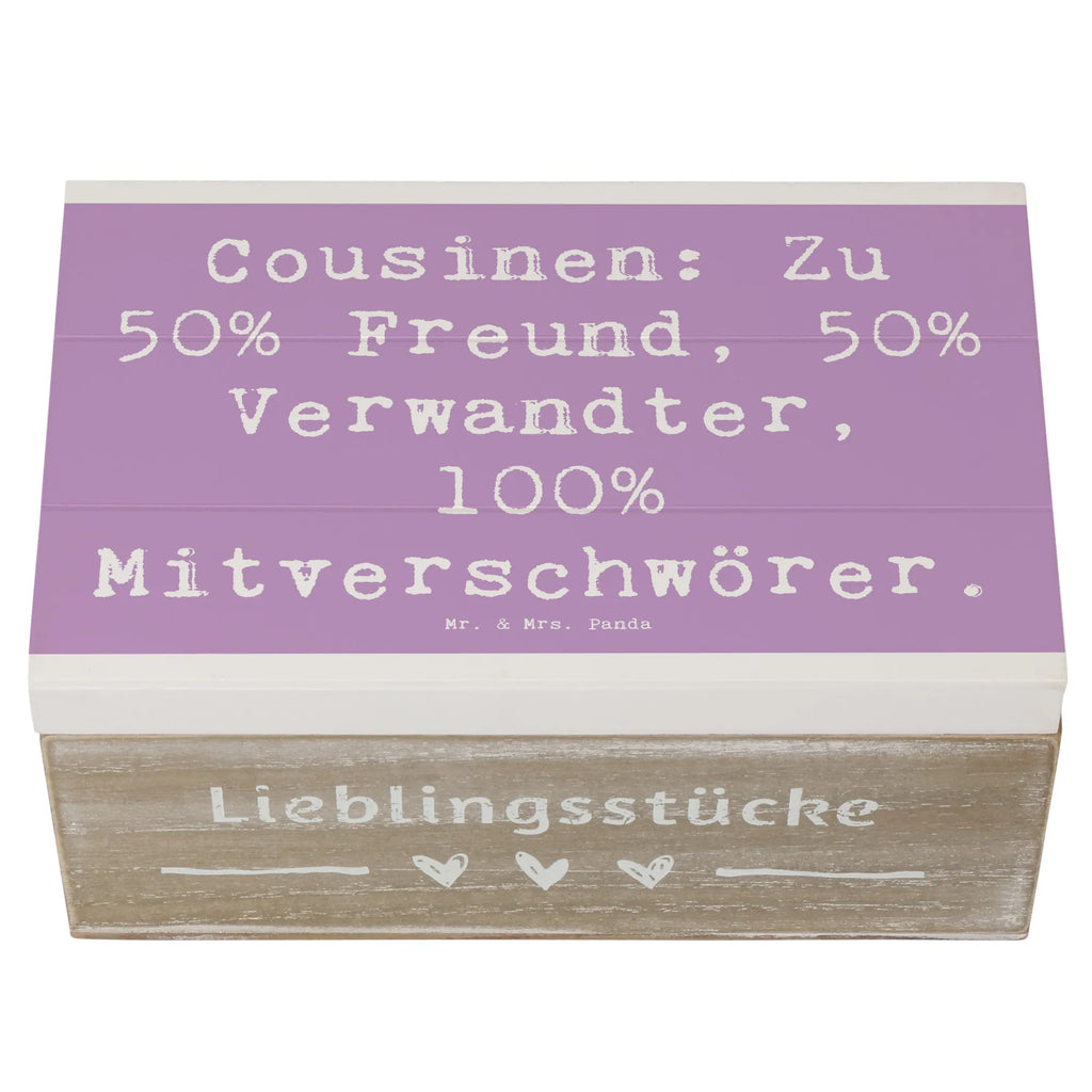 Holzkiste Spruch Cousin Mitverschwörer Holzkiste, Kiste, Schatzkiste, Truhe, Schatulle, XXL, Erinnerungsbox, Erinnerungskiste, Dekokiste, Aufbewahrungsbox, Geschenkbox, Geschenkdose, Familie, Vatertag, Muttertag, Bruder, Schwester, Mama, Papa, Oma, Opa