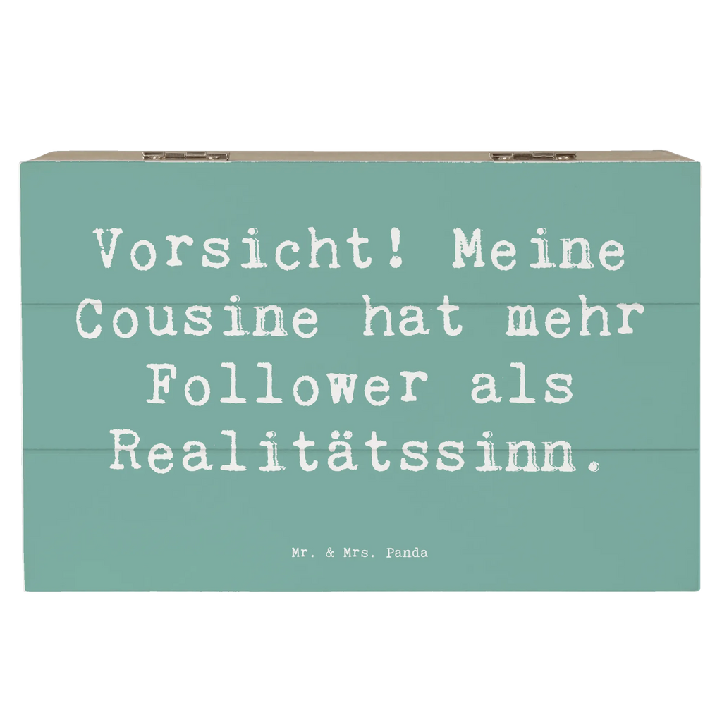 Holzkiste Spruch Cousine Influencer Holzkiste, Kiste, Schatzkiste, Truhe, Schatulle, XXL, Erinnerungsbox, Erinnerungskiste, Dekokiste, Aufbewahrungsbox, Geschenkbox, Geschenkdose, Familie, Vatertag, Muttertag, Bruder, Schwester, Mama, Papa, Oma, Opa