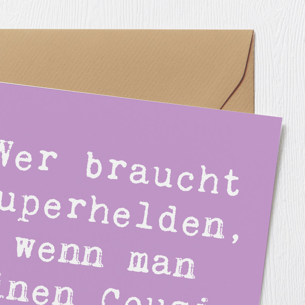 Deluxe Karte Spruch Cousin Held Karte, Grußkarte, Klappkarte, Einladungskarte, Glückwunschkarte, Hochzeitskarte, Geburtstagskarte, Hochwertige Grußkarte, Hochwertige Klappkarte, Familie, Vatertag, Muttertag, Bruder, Schwester, Mama, Papa, Oma, Opa