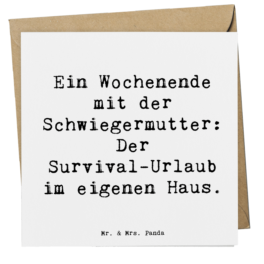 Deluxe Karte Spruch Schwiegermutter Abenteuer Karte, Grußkarte, Klappkarte, Einladungskarte, Glückwunschkarte, Hochzeitskarte, Geburtstagskarte, Hochwertige Grußkarte, Hochwertige Klappkarte, Familie, Vatertag, Muttertag, Bruder, Schwester, Mama, Papa, Oma, Opa