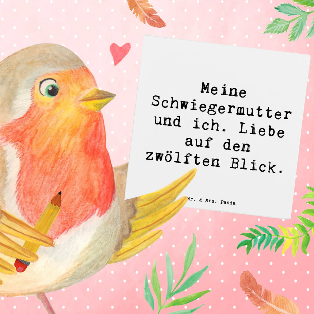 Deluxe Karte Spruch Schwiegermutter Liebe Karte, Grußkarte, Klappkarte, Einladungskarte, Glückwunschkarte, Hochzeitskarte, Geburtstagskarte, Hochwertige Grußkarte, Hochwertige Klappkarte, Familie, Vatertag, Muttertag, Bruder, Schwester, Mama, Papa, Oma, Opa