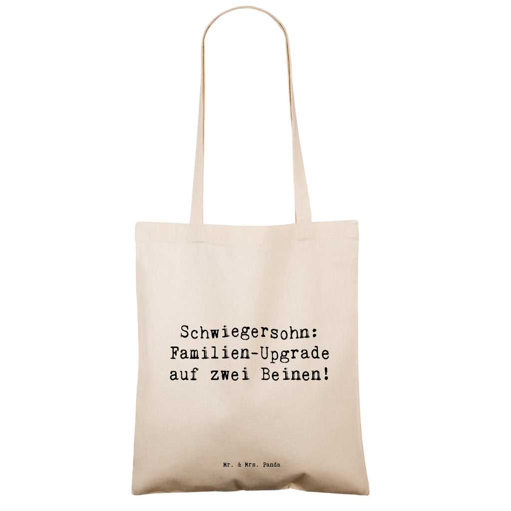 Tragetasche Spruch Schwiegersohn Upgrade Beuteltasche, Beutel, Einkaufstasche, Jutebeutel, Stoffbeutel, Tasche, Shopper, Umhängetasche, Strandtasche, Schultertasche, Stofftasche, Tragetasche, Badetasche, Jutetasche, Einkaufstüte, Laptoptasche, Familie, Vatertag, Muttertag, Bruder, Schwester, Mama, Papa, Oma, Opa