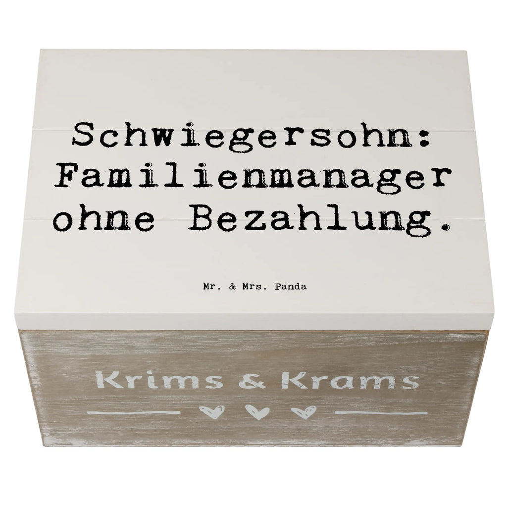 Holzkiste Spruch Schwiegersohn Manager Holzkiste, Kiste, Schatzkiste, Truhe, Schatulle, XXL, Erinnerungsbox, Erinnerungskiste, Dekokiste, Aufbewahrungsbox, Geschenkbox, Geschenkdose, Familie, Vatertag, Muttertag, Bruder, Schwester, Mama, Papa, Oma, Opa