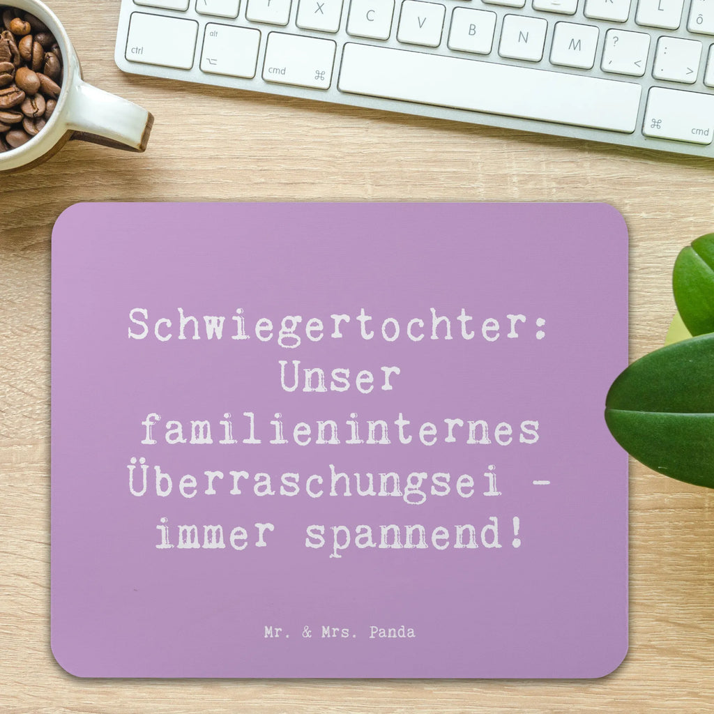 Mauspad Spruch Überraschungs-Schwiegertochter Mousepad, Computer zubehör, Büroausstattung, PC Zubehör, Arbeitszimmer, Mauspad, Einzigartiges Mauspad, Designer Mauspad, Mausunterlage, Mauspad Büro, Familie, Vatertag, Muttertag, Bruder, Schwester, Mama, Papa, Oma, Opa