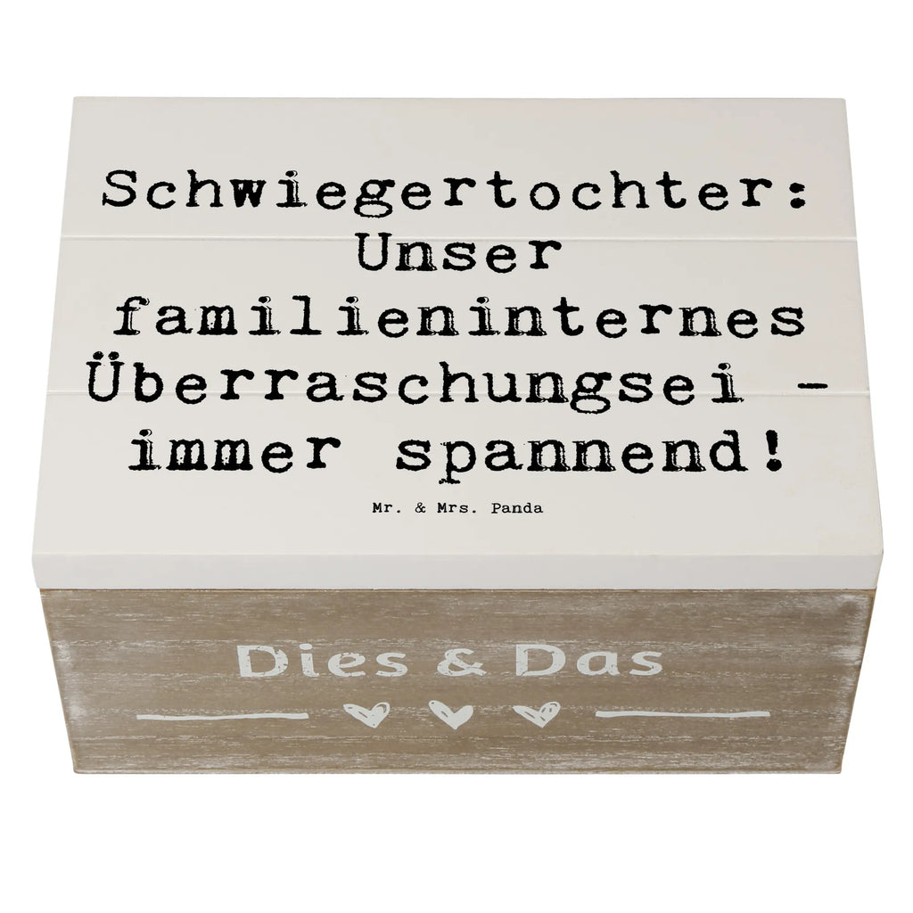 Holzkiste Spruch Überraschungs-Schwiegertochter Holzkiste, Kiste, Schatzkiste, Truhe, Schatulle, XXL, Erinnerungsbox, Erinnerungskiste, Dekokiste, Aufbewahrungsbox, Geschenkbox, Geschenkdose, Familie, Vatertag, Muttertag, Bruder, Schwester, Mama, Papa, Oma, Opa