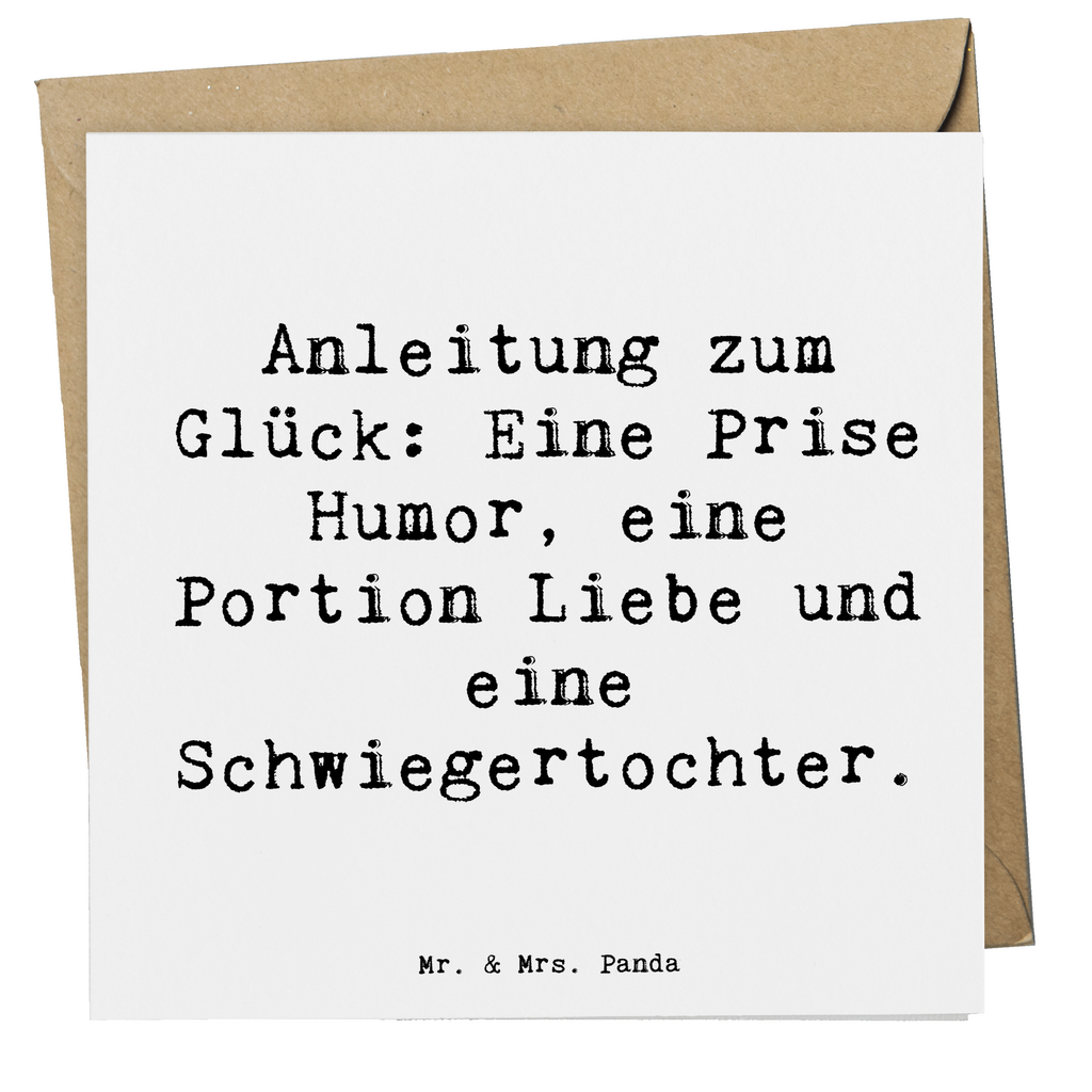 Deluxe Karte Spruch Humor Liebe Schwiegertochter Karte, Grußkarte, Klappkarte, Einladungskarte, Glückwunschkarte, Hochzeitskarte, Geburtstagskarte, Hochwertige Grußkarte, Hochwertige Klappkarte, Familie, Vatertag, Muttertag, Bruder, Schwester, Mama, Papa, Oma, Opa