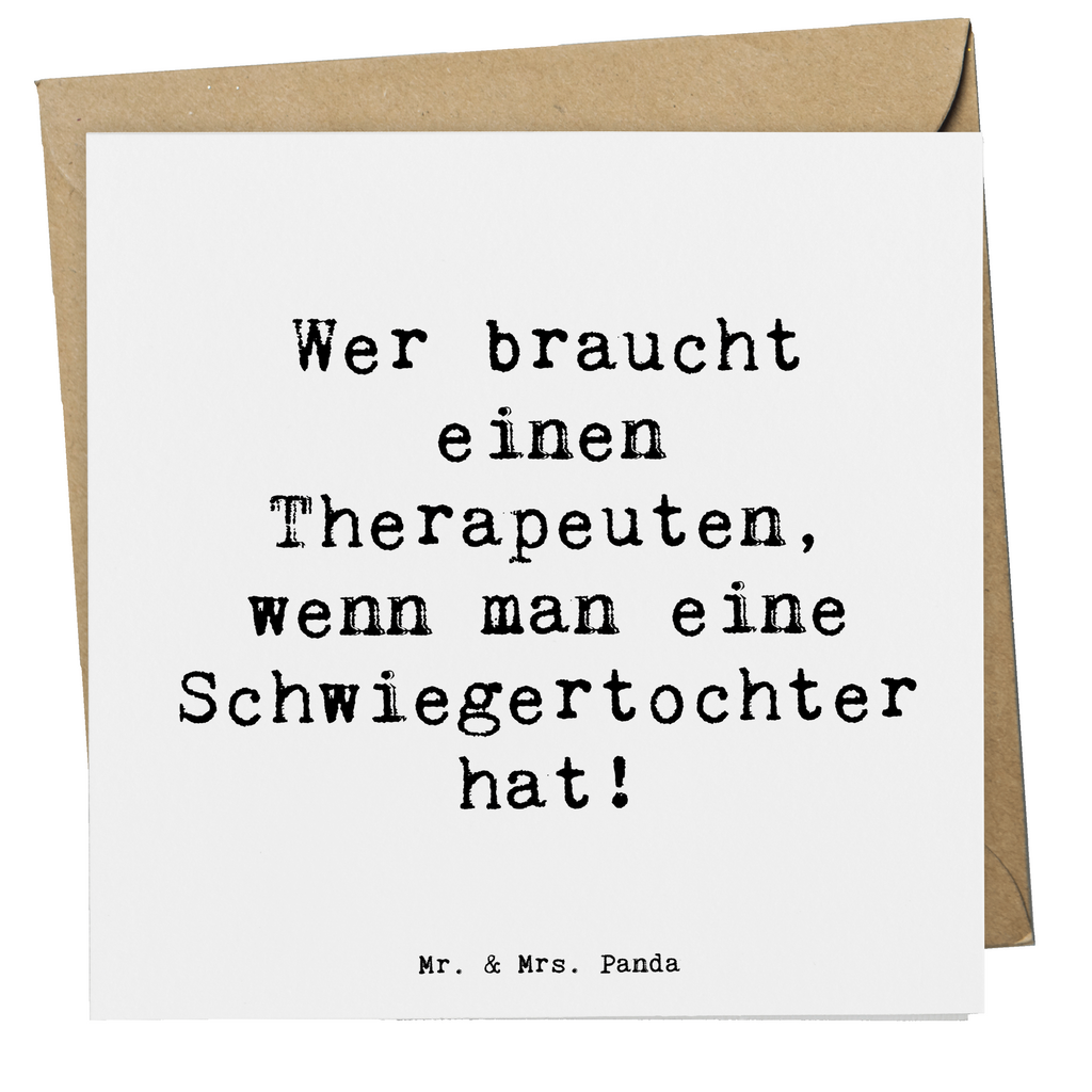 Deluxe Karte Spruch Schwiegertochter Humor Karte, Grußkarte, Klappkarte, Einladungskarte, Glückwunschkarte, Hochzeitskarte, Geburtstagskarte, Hochwertige Grußkarte, Hochwertige Klappkarte, Familie, Vatertag, Muttertag, Bruder, Schwester, Mama, Papa, Oma, Opa