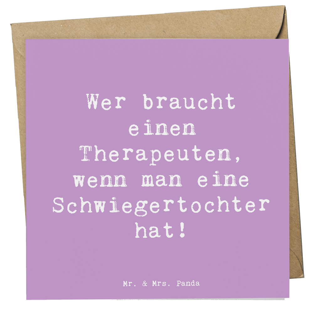 Deluxe Karte Spruch Schwiegertochter Humor Karte, Grußkarte, Klappkarte, Einladungskarte, Glückwunschkarte, Hochzeitskarte, Geburtstagskarte, Hochwertige Grußkarte, Hochwertige Klappkarte, Familie, Vatertag, Muttertag, Bruder, Schwester, Mama, Papa, Oma, Opa