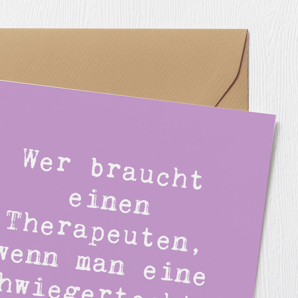 Deluxe Karte Spruch Schwiegertochter Humor Karte, Grußkarte, Klappkarte, Einladungskarte, Glückwunschkarte, Hochzeitskarte, Geburtstagskarte, Hochwertige Grußkarte, Hochwertige Klappkarte, Familie, Vatertag, Muttertag, Bruder, Schwester, Mama, Papa, Oma, Opa