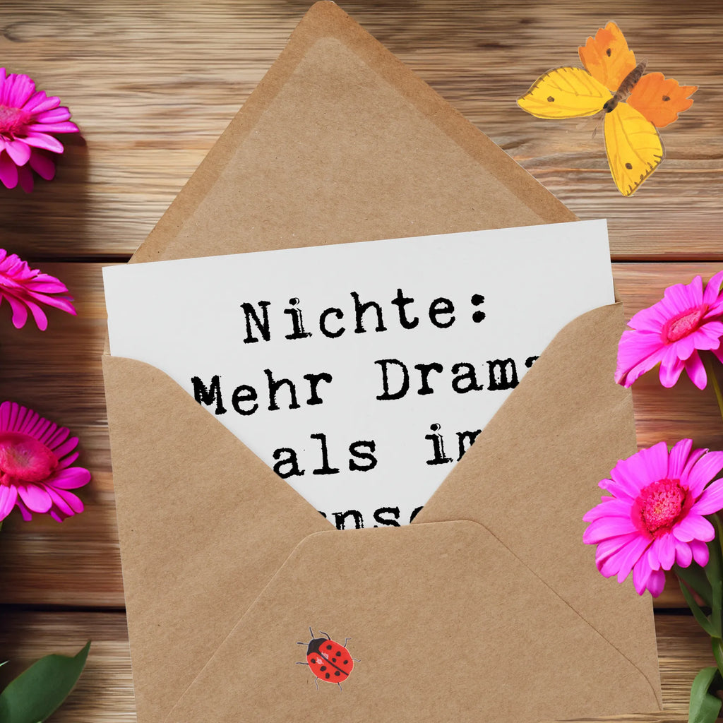 Deluxe Karte Spruch Nichte Freude Karte, Grußkarte, Klappkarte, Einladungskarte, Glückwunschkarte, Hochzeitskarte, Geburtstagskarte, Hochwertige Grußkarte, Hochwertige Klappkarte, Familie, Vatertag, Muttertag, Bruder, Schwester, Mama, Papa, Oma, Opa