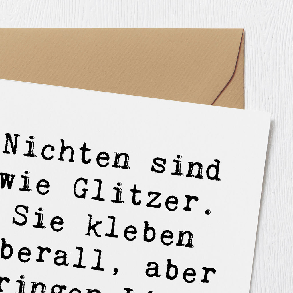 Deluxe Karte Spruch Nichte Glitzer Karte, Grußkarte, Klappkarte, Einladungskarte, Glückwunschkarte, Hochzeitskarte, Geburtstagskarte, Hochwertige Grußkarte, Hochwertige Klappkarte, Familie, Vatertag, Muttertag, Bruder, Schwester, Mama, Papa, Oma, Opa