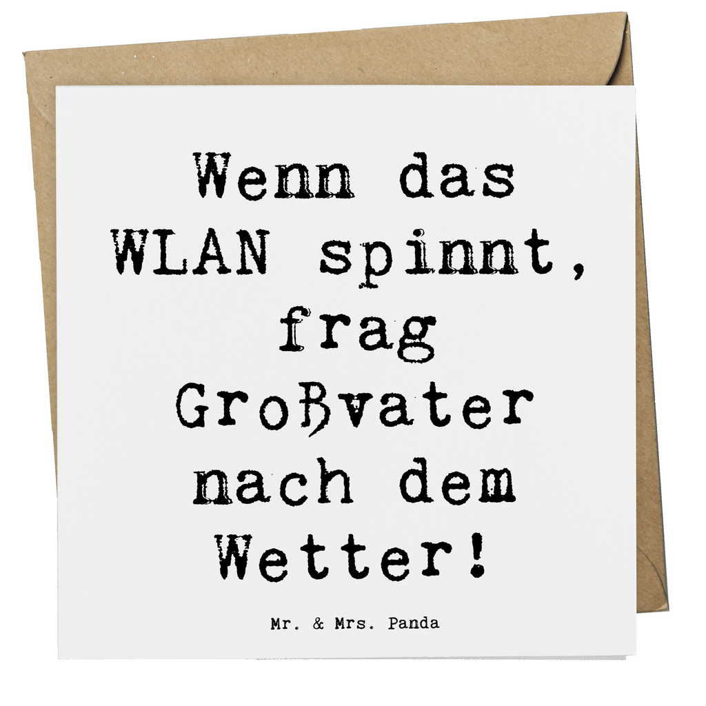 Deluxe Karte Spruch Großvater Wissen Karte, Grußkarte, Klappkarte, Einladungskarte, Glückwunschkarte, Hochzeitskarte, Geburtstagskarte, Hochwertige Grußkarte, Hochwertige Klappkarte, Familie, Vatertag, Muttertag, Bruder, Schwester, Mama, Papa, Oma, Opa