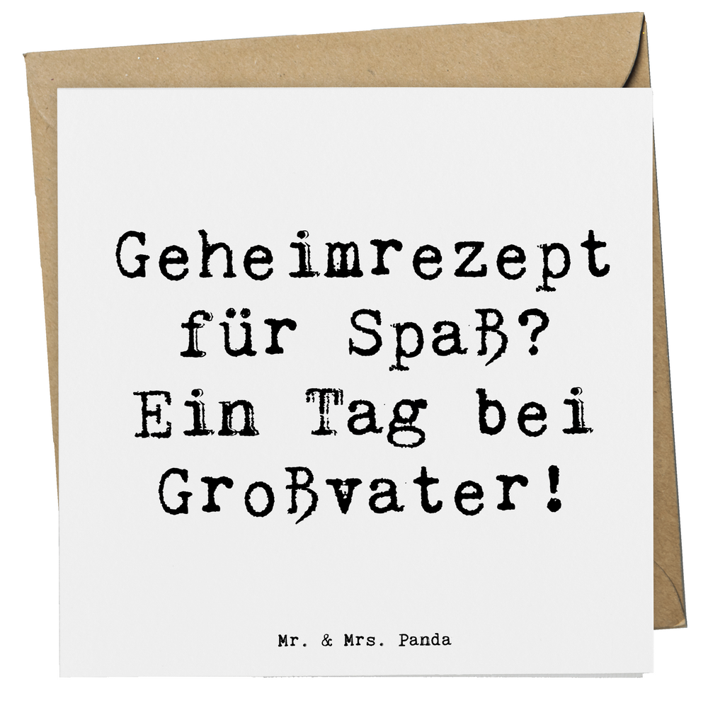 Deluxe Karte Spruch Tag bei Großvater Karte, Grußkarte, Klappkarte, Einladungskarte, Glückwunschkarte, Hochzeitskarte, Geburtstagskarte, Hochwertige Grußkarte, Hochwertige Klappkarte, Familie, Vatertag, Muttertag, Bruder, Schwester, Mama, Papa, Oma, Opa