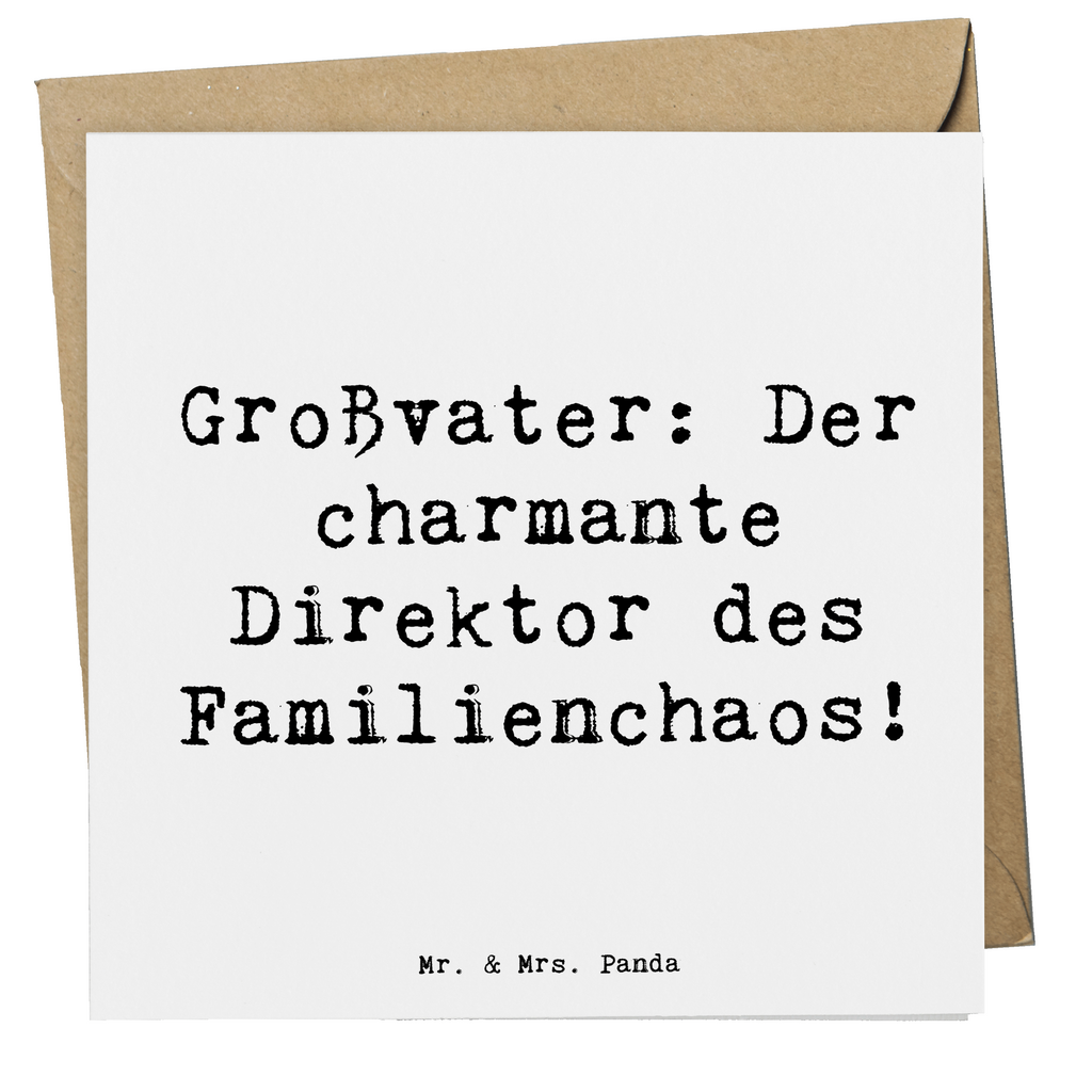 Deluxe Karte Spruch Großvater Direktor Karte, Grußkarte, Klappkarte, Einladungskarte, Glückwunschkarte, Hochzeitskarte, Geburtstagskarte, Hochwertige Grußkarte, Hochwertige Klappkarte, Familie, Vatertag, Muttertag, Bruder, Schwester, Mama, Papa, Oma, Opa