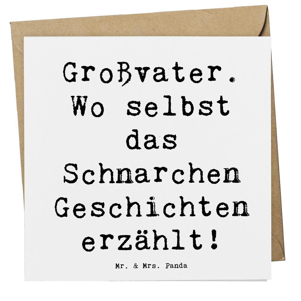 Deluxe Karte Spruch Großvater Geschichten Karte, Grußkarte, Klappkarte, Einladungskarte, Glückwunschkarte, Hochzeitskarte, Geburtstagskarte, Hochwertige Grußkarte, Hochwertige Klappkarte, Familie, Vatertag, Muttertag, Bruder, Schwester, Mama, Papa, Oma, Opa