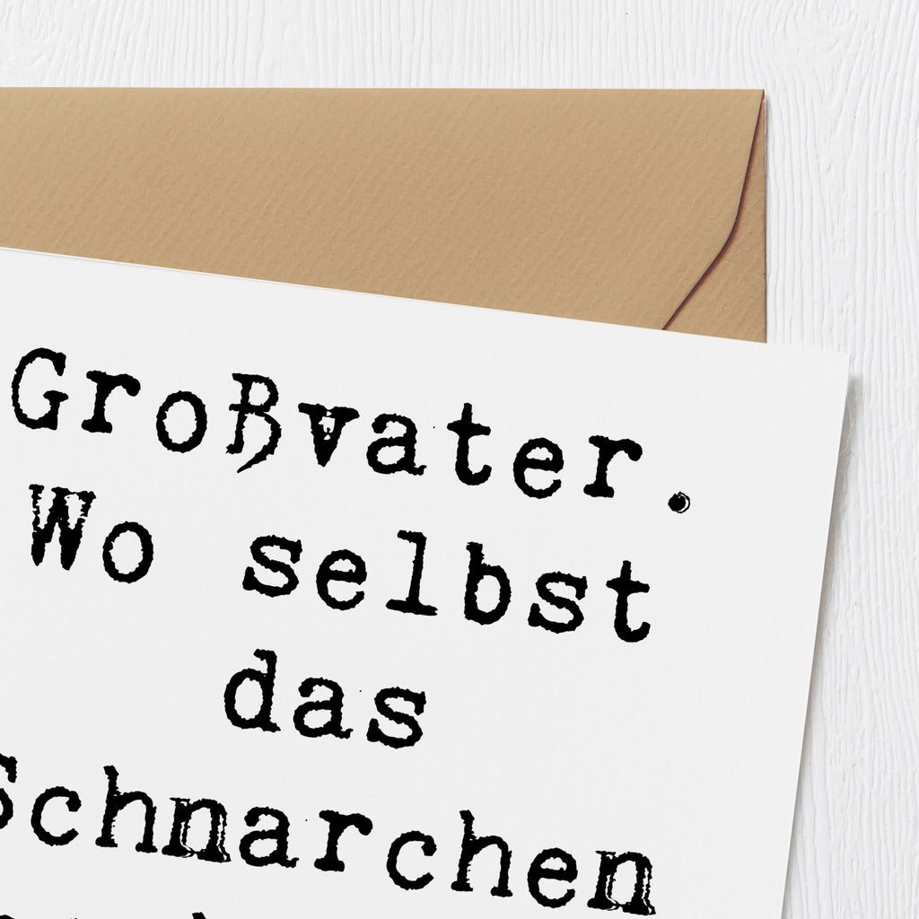 Deluxe Karte Spruch Großvater Geschichten Karte, Grußkarte, Klappkarte, Einladungskarte, Glückwunschkarte, Hochzeitskarte, Geburtstagskarte, Hochwertige Grußkarte, Hochwertige Klappkarte, Familie, Vatertag, Muttertag, Bruder, Schwester, Mama, Papa, Oma, Opa