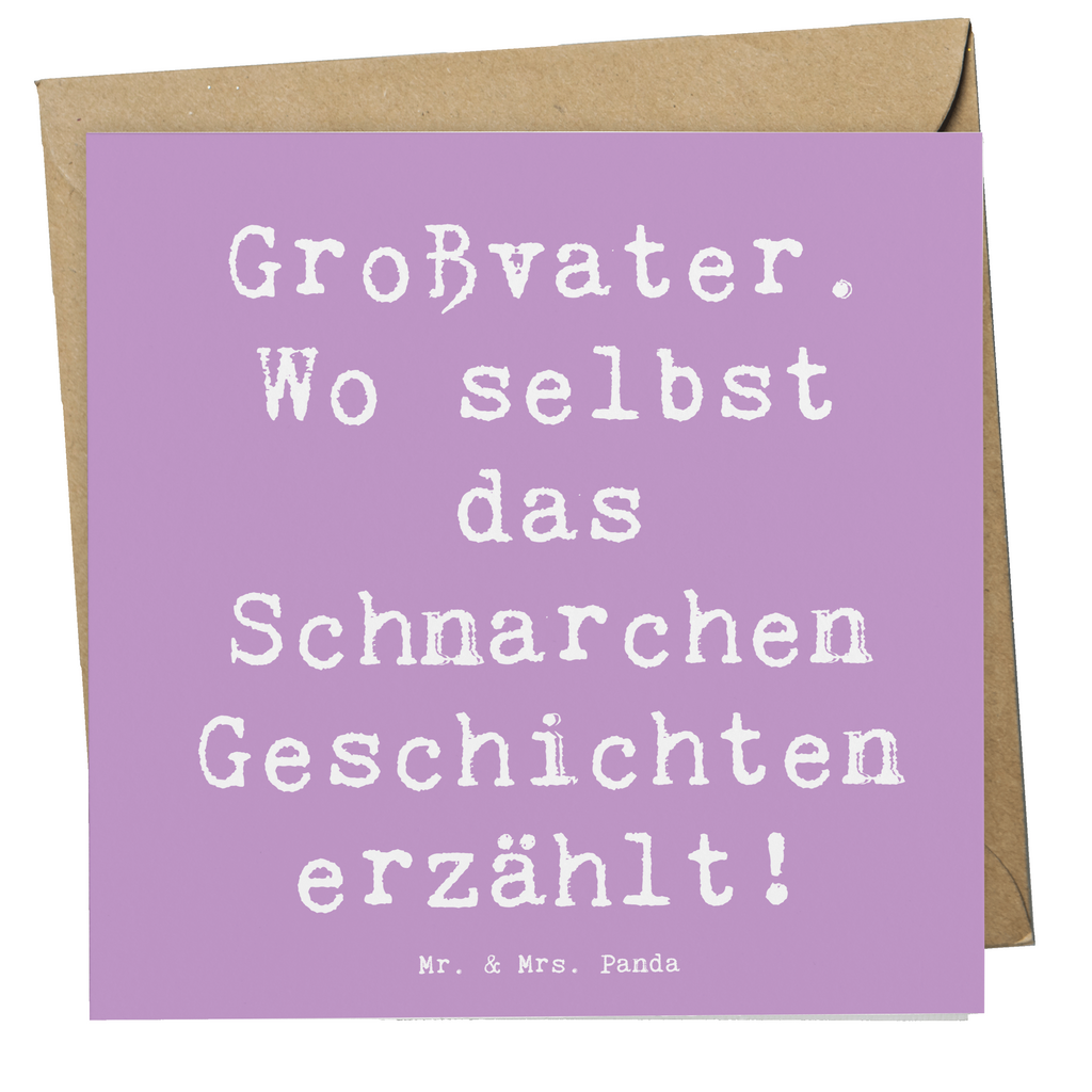 Deluxe Karte Spruch Großvater Geschichten Karte, Grußkarte, Klappkarte, Einladungskarte, Glückwunschkarte, Hochzeitskarte, Geburtstagskarte, Hochwertige Grußkarte, Hochwertige Klappkarte, Familie, Vatertag, Muttertag, Bruder, Schwester, Mama, Papa, Oma, Opa