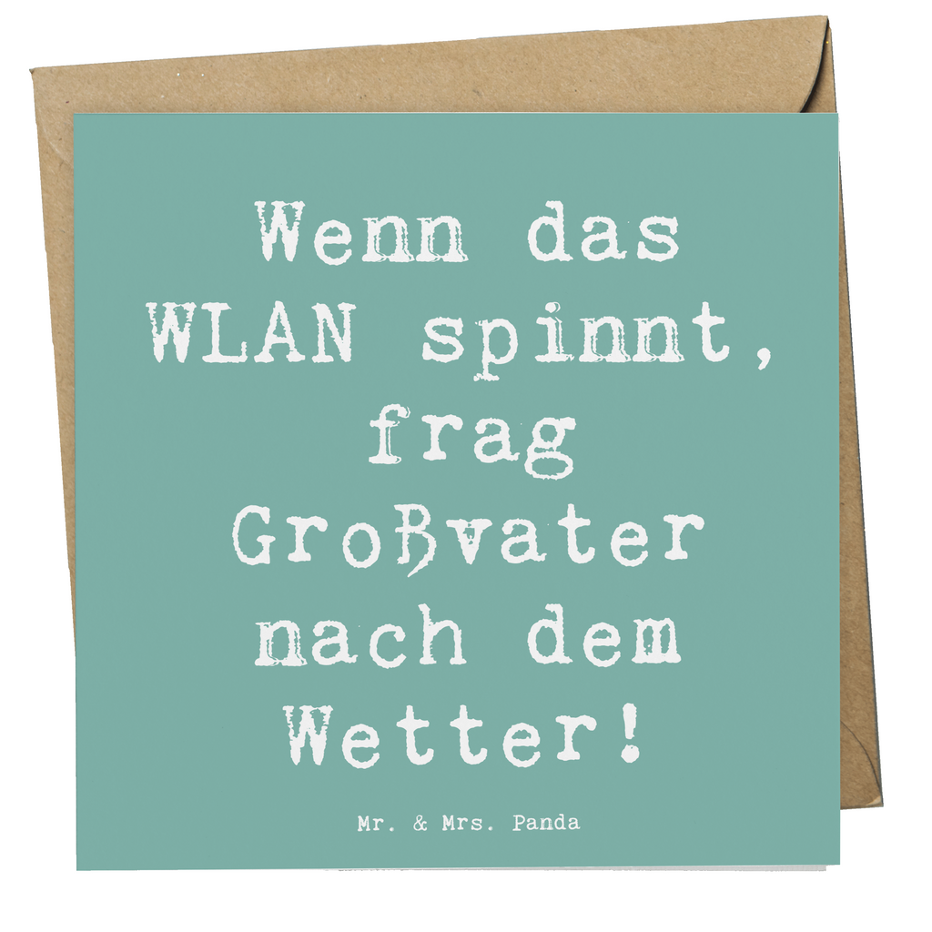 Deluxe Karte Spruch Großvater Wissen Karte, Grußkarte, Klappkarte, Einladungskarte, Glückwunschkarte, Hochzeitskarte, Geburtstagskarte, Hochwertige Grußkarte, Hochwertige Klappkarte, Familie, Vatertag, Muttertag, Bruder, Schwester, Mama, Papa, Oma, Opa