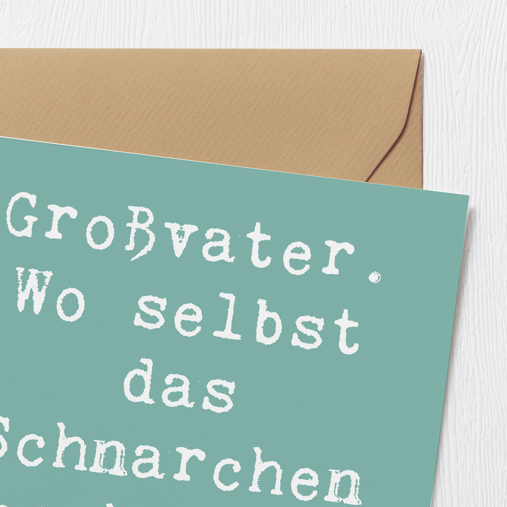 Deluxe Karte Spruch Großvater Geschichten Karte, Grußkarte, Klappkarte, Einladungskarte, Glückwunschkarte, Hochzeitskarte, Geburtstagskarte, Hochwertige Grußkarte, Hochwertige Klappkarte, Familie, Vatertag, Muttertag, Bruder, Schwester, Mama, Papa, Oma, Opa