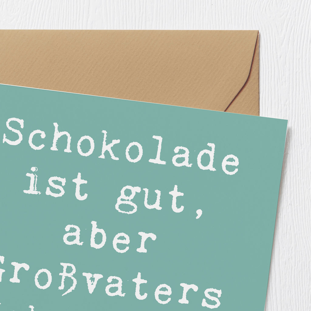 Deluxe Karte Spruch Großvaters Kekse Karte, Grußkarte, Klappkarte, Einladungskarte, Glückwunschkarte, Hochzeitskarte, Geburtstagskarte, Hochwertige Grußkarte, Hochwertige Klappkarte, Familie, Vatertag, Muttertag, Bruder, Schwester, Mama, Papa, Oma, Opa