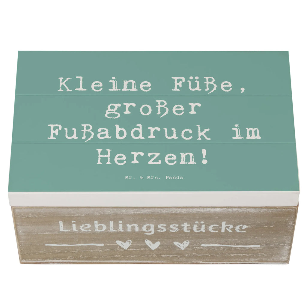 Holzkiste Spruch Kind Fußabdruck Holzkiste, Kiste, Schatzkiste, Truhe, Schatulle, XXL, Erinnerungsbox, Erinnerungskiste, Dekokiste, Aufbewahrungsbox, Geschenkbox, Geschenkdose, Familie, Vatertag, Muttertag, Bruder, Schwester, Mama, Papa, Oma, Opa