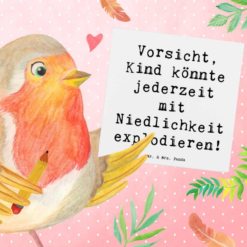 Deluxe Karte Spruch Explodierendes Kind Karte, Grußkarte, Klappkarte, Einladungskarte, Glückwunschkarte, Hochzeitskarte, Geburtstagskarte, Hochwertige Grußkarte, Hochwertige Klappkarte, Familie, Vatertag, Muttertag, Bruder, Schwester, Mama, Papa, Oma, Opa