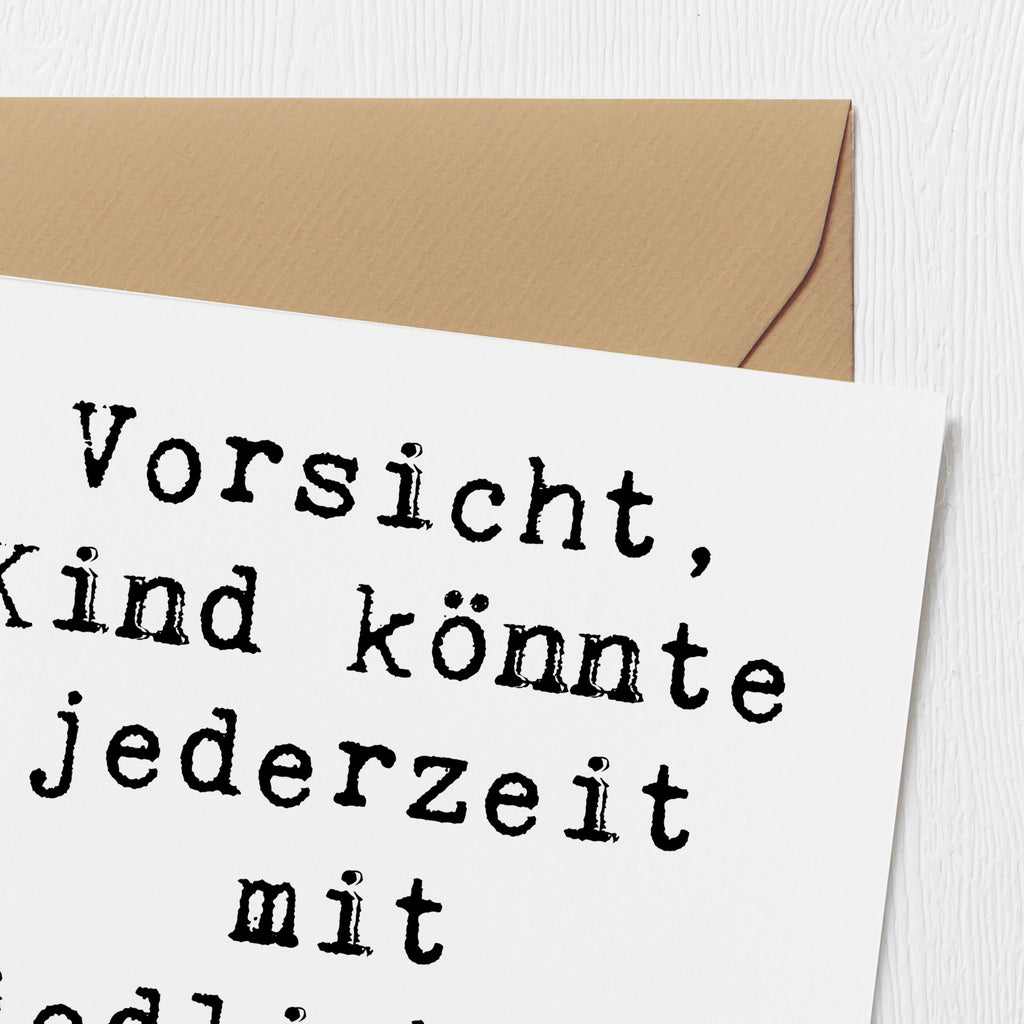 Deluxe Karte Spruch Explodierendes Kind Karte, Grußkarte, Klappkarte, Einladungskarte, Glückwunschkarte, Hochzeitskarte, Geburtstagskarte, Hochwertige Grußkarte, Hochwertige Klappkarte, Familie, Vatertag, Muttertag, Bruder, Schwester, Mama, Papa, Oma, Opa