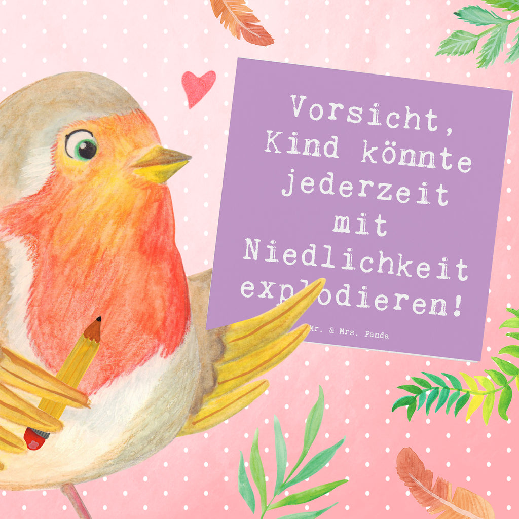 Deluxe Karte Spruch Explodierendes Kind Karte, Grußkarte, Klappkarte, Einladungskarte, Glückwunschkarte, Hochzeitskarte, Geburtstagskarte, Hochwertige Grußkarte, Hochwertige Klappkarte, Familie, Vatertag, Muttertag, Bruder, Schwester, Mama, Papa, Oma, Opa