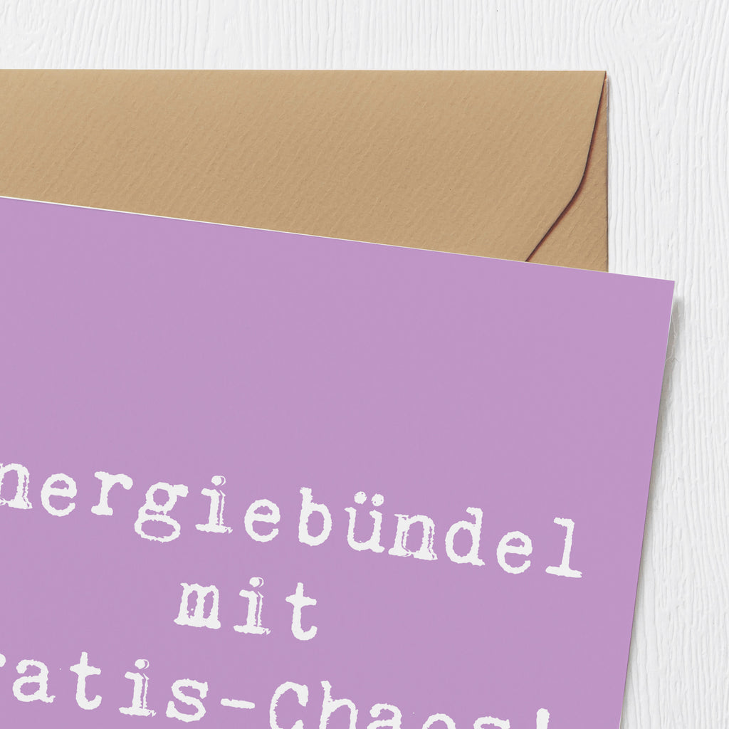 Deluxe Karte Spruch Kinder Energiebündel Karte, Grußkarte, Klappkarte, Einladungskarte, Glückwunschkarte, Hochzeitskarte, Geburtstagskarte, Hochwertige Grußkarte, Hochwertige Klappkarte, Familie, Vatertag, Muttertag, Bruder, Schwester, Mama, Papa, Oma, Opa