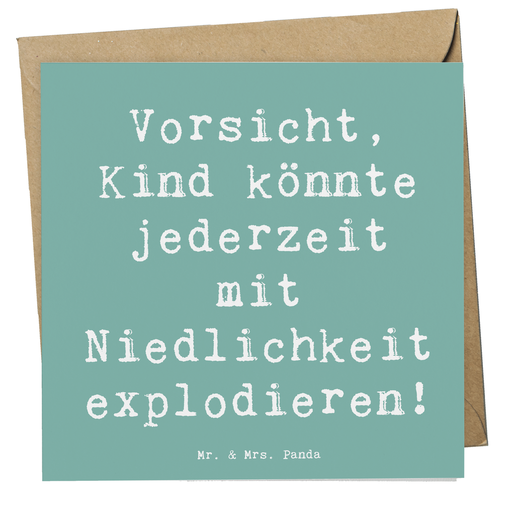 Deluxe Karte Spruch Explodierendes Kind Karte, Grußkarte, Klappkarte, Einladungskarte, Glückwunschkarte, Hochzeitskarte, Geburtstagskarte, Hochwertige Grußkarte, Hochwertige Klappkarte, Familie, Vatertag, Muttertag, Bruder, Schwester, Mama, Papa, Oma, Opa