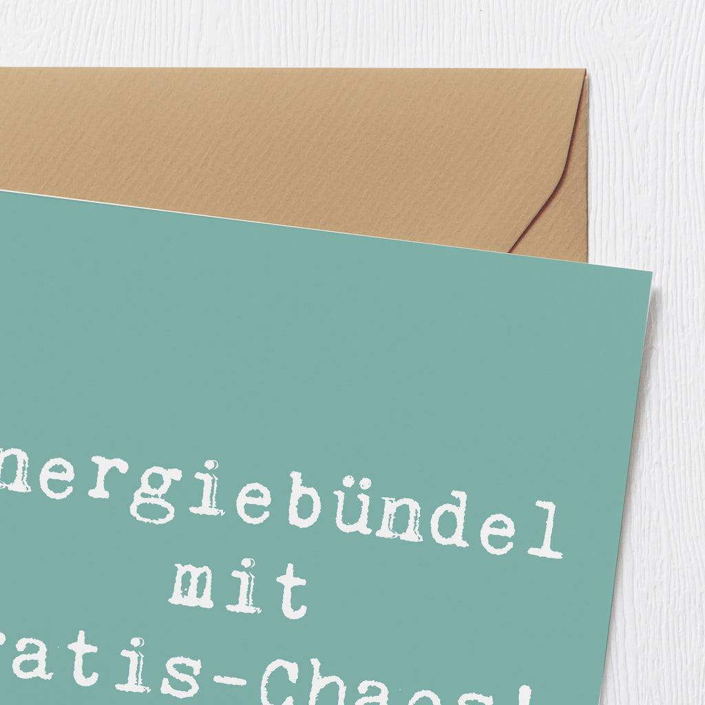 Deluxe Karte Spruch Kinder Energiebündel Karte, Grußkarte, Klappkarte, Einladungskarte, Glückwunschkarte, Hochzeitskarte, Geburtstagskarte, Hochwertige Grußkarte, Hochwertige Klappkarte, Familie, Vatertag, Muttertag, Bruder, Schwester, Mama, Papa, Oma, Opa