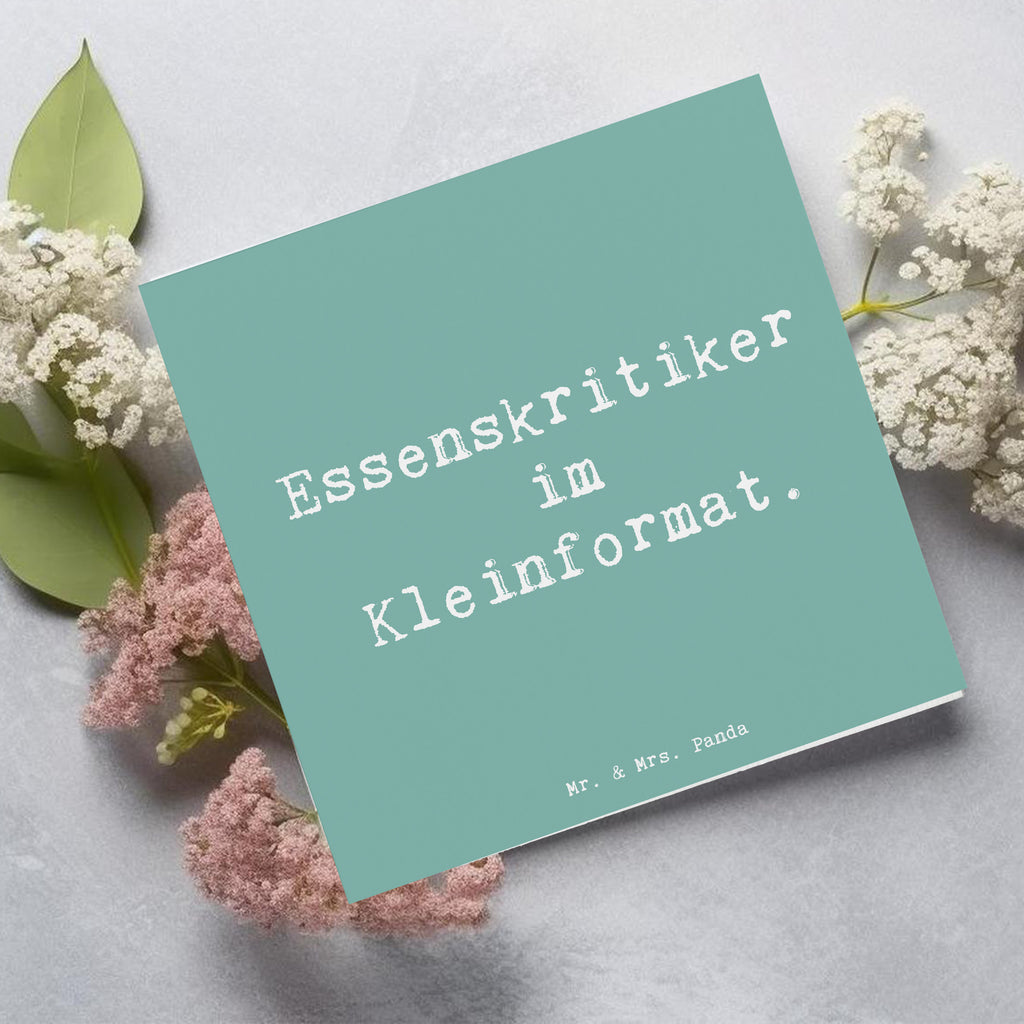 Deluxe Karte Spruch Kind Essenskritiker Karte, Grußkarte, Klappkarte, Einladungskarte, Glückwunschkarte, Hochzeitskarte, Geburtstagskarte, Hochwertige Grußkarte, Hochwertige Klappkarte, Familie, Vatertag, Muttertag, Bruder, Schwester, Mama, Papa, Oma, Opa