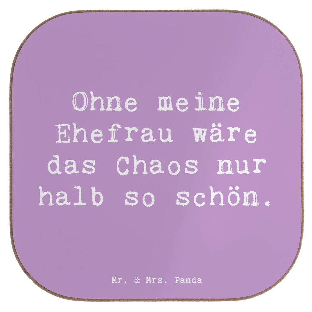 Untersetzer Spruch Ohne meine Ehefrau wäre das Chaos nur halb so schön. Untersetzer, Bierdeckel, Glasuntersetzer, Untersetzer Gläser, Getränkeuntersetzer, Untersetzer aus Holz, Untersetzer für Gläser, Korkuntersetzer, Untersetzer Holz, Holzuntersetzer, Tassen Untersetzer, Untersetzer Design, Familie, Vatertag, Muttertag, Bruder, Schwester, Mama, Papa, Oma, Opa