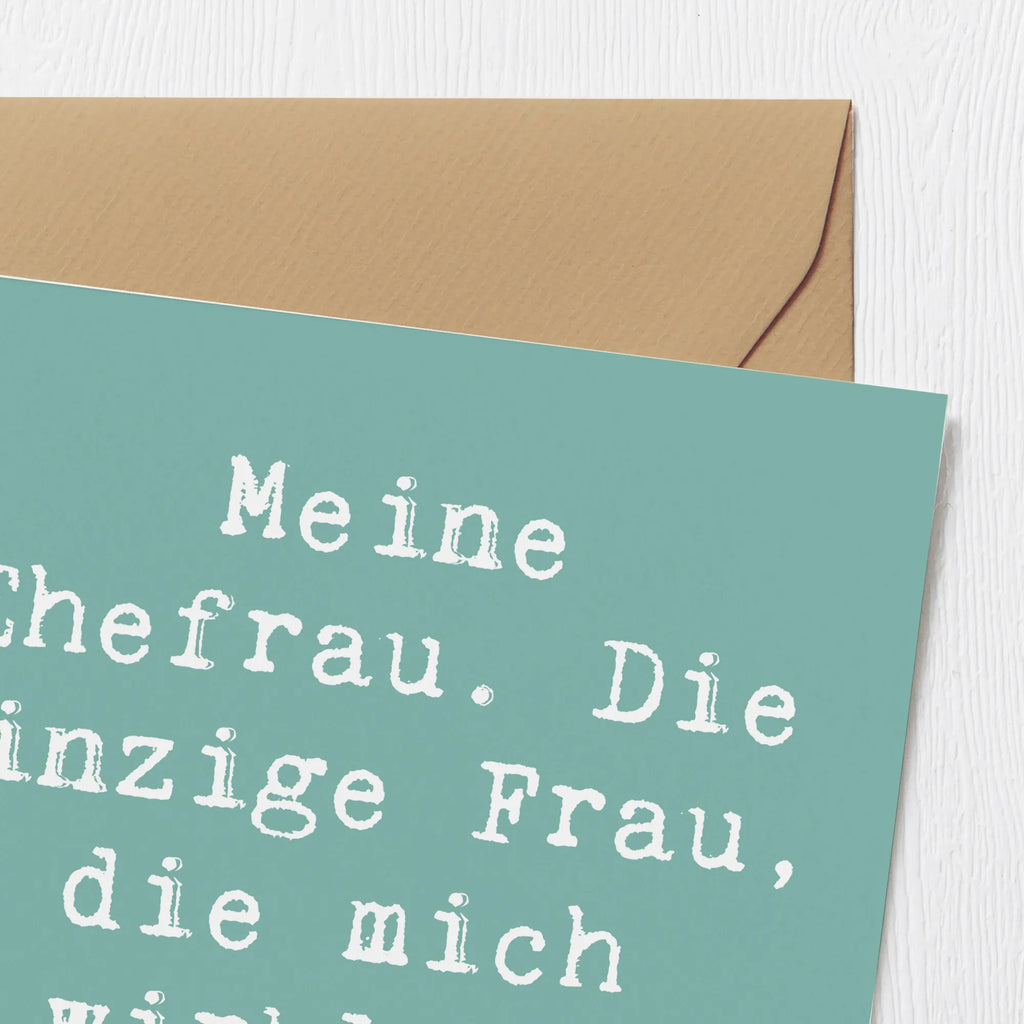 Deluxe Karte Spruch Ehefrau Verständnis Karte, Grußkarte, Klappkarte, Einladungskarte, Glückwunschkarte, Hochzeitskarte, Geburtstagskarte, Hochwertige Grußkarte, Hochwertige Klappkarte, Familie, Vatertag, Muttertag, Bruder, Schwester, Mama, Papa, Oma, Opa