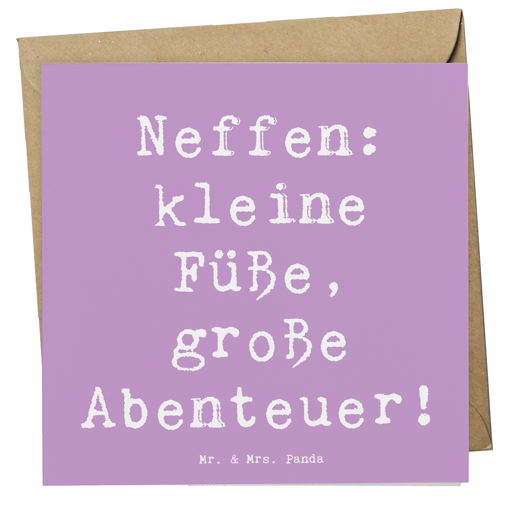 Deluxe Karte Spruch Neffe Abenteuer Karte, Grußkarte, Klappkarte, Einladungskarte, Glückwunschkarte, Hochzeitskarte, Geburtstagskarte, Hochwertige Grußkarte, Hochwertige Klappkarte, Familie, Vatertag, Muttertag, Bruder, Schwester, Mama, Papa, Oma, Opa