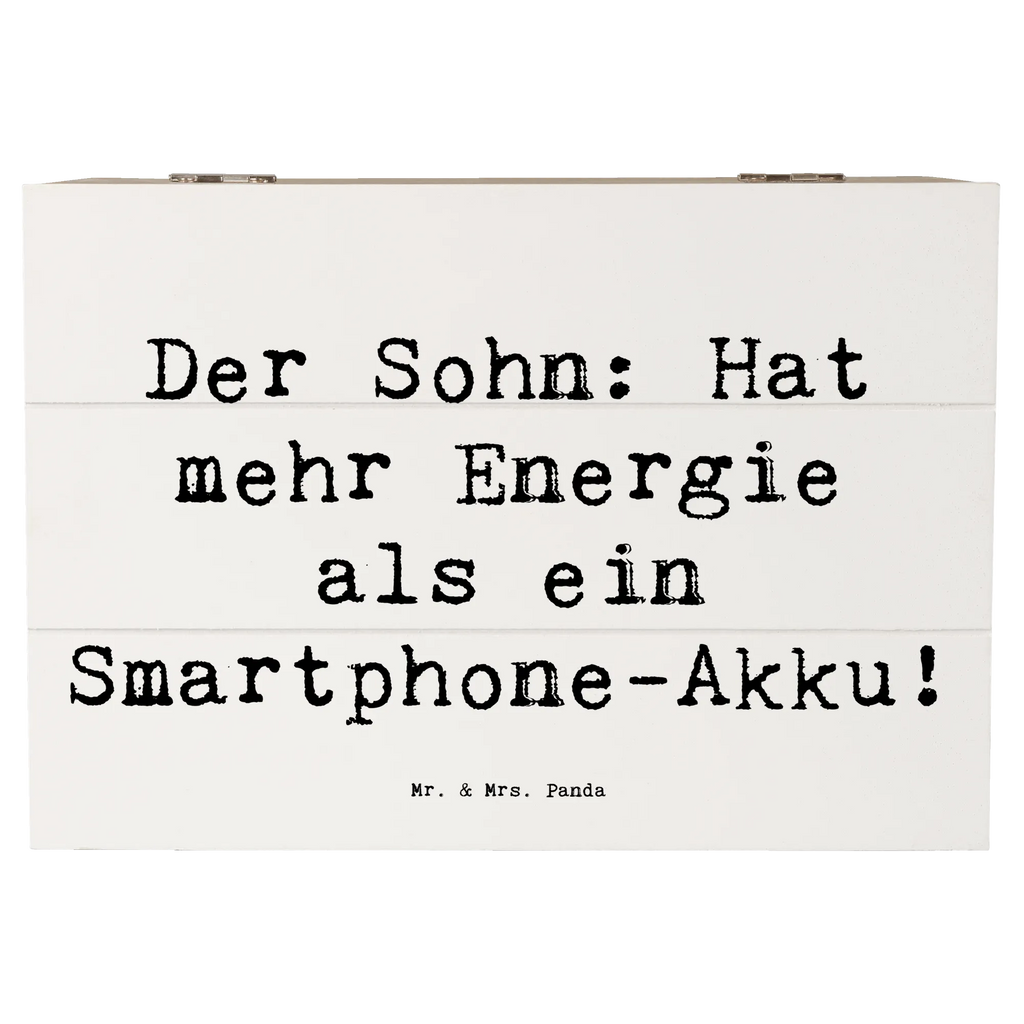 Holzkiste Spruch Energie Sohn Holzkiste, Kiste, Schatzkiste, Truhe, Schatulle, XXL, Erinnerungsbox, Erinnerungskiste, Dekokiste, Aufbewahrungsbox, Geschenkbox, Geschenkdose, Familie, Vatertag, Muttertag, Bruder, Schwester, Mama, Papa, Oma, Opa