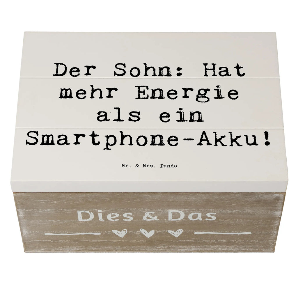 Holzkiste Spruch Energie Sohn Holzkiste, Kiste, Schatzkiste, Truhe, Schatulle, XXL, Erinnerungsbox, Erinnerungskiste, Dekokiste, Aufbewahrungsbox, Geschenkbox, Geschenkdose, Familie, Vatertag, Muttertag, Bruder, Schwester, Mama, Papa, Oma, Opa