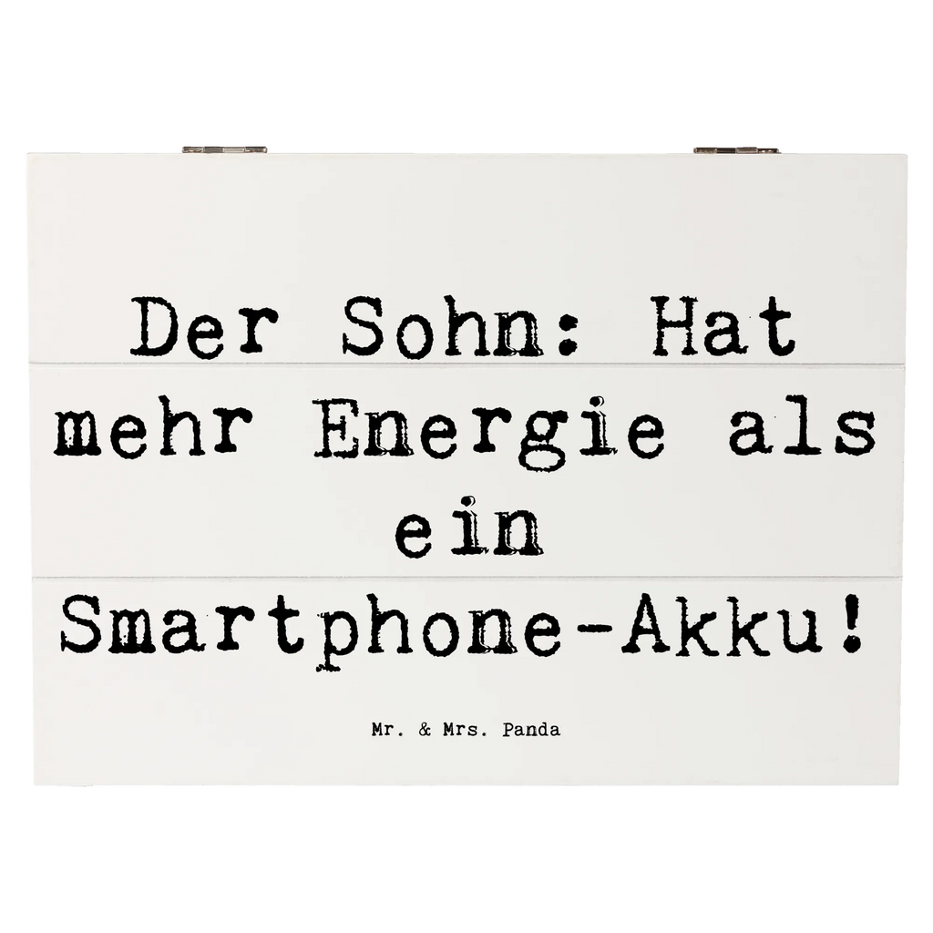 Holzkiste Spruch Energie Sohn Holzkiste, Kiste, Schatzkiste, Truhe, Schatulle, XXL, Erinnerungsbox, Erinnerungskiste, Dekokiste, Aufbewahrungsbox, Geschenkbox, Geschenkdose, Familie, Vatertag, Muttertag, Bruder, Schwester, Mama, Papa, Oma, Opa