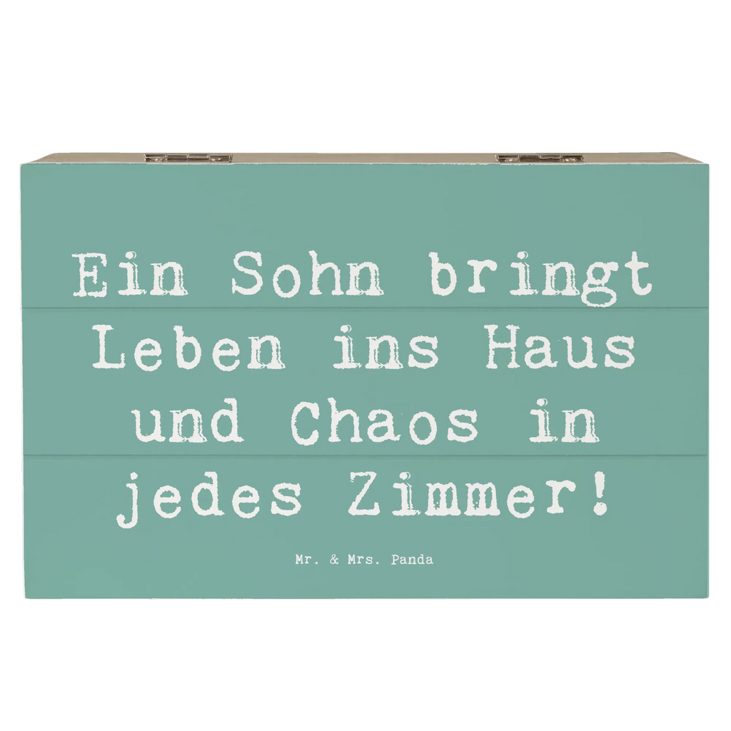 Holzkiste Spruch Lebhafter Sohn Holzkiste, Kiste, Schatzkiste, Truhe, Schatulle, XXL, Erinnerungsbox, Erinnerungskiste, Dekokiste, Aufbewahrungsbox, Geschenkbox, Geschenkdose, Familie, Vatertag, Muttertag, Bruder, Schwester, Mama, Papa, Oma, Opa