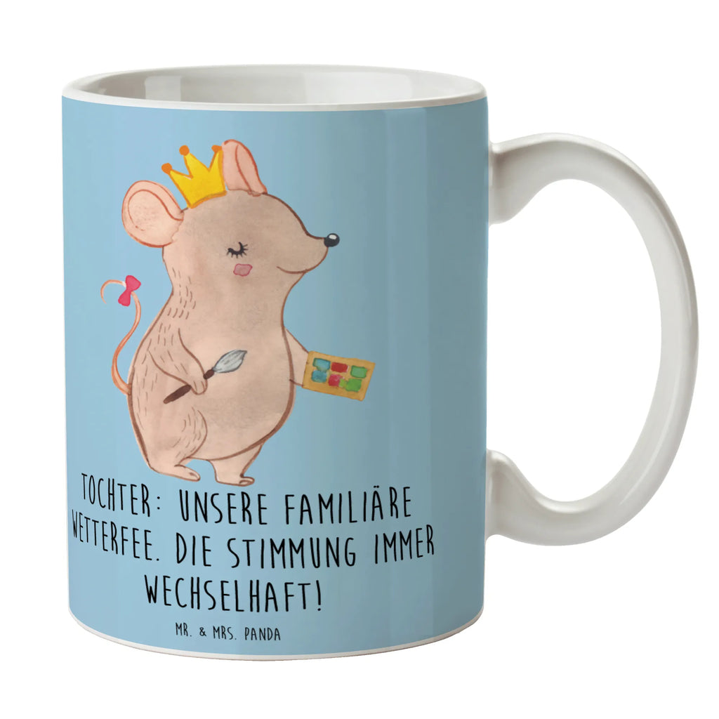 Tasse Tochter Wetterfee Tasse, Kaffeetasse, Teetasse, Becher, Kaffeebecher, Teebecher, Keramiktasse, Porzellantasse, Büro Tasse, Geschenk Tasse, Tasse Sprüche, Tasse Motive, Kaffeetassen, Tasse bedrucken, Designer Tasse, Cappuccino Tassen, Schöne Teetassen, Familie, Vatertag, Muttertag, Bruder, Schwester, Mama, Papa, Oma, Opa