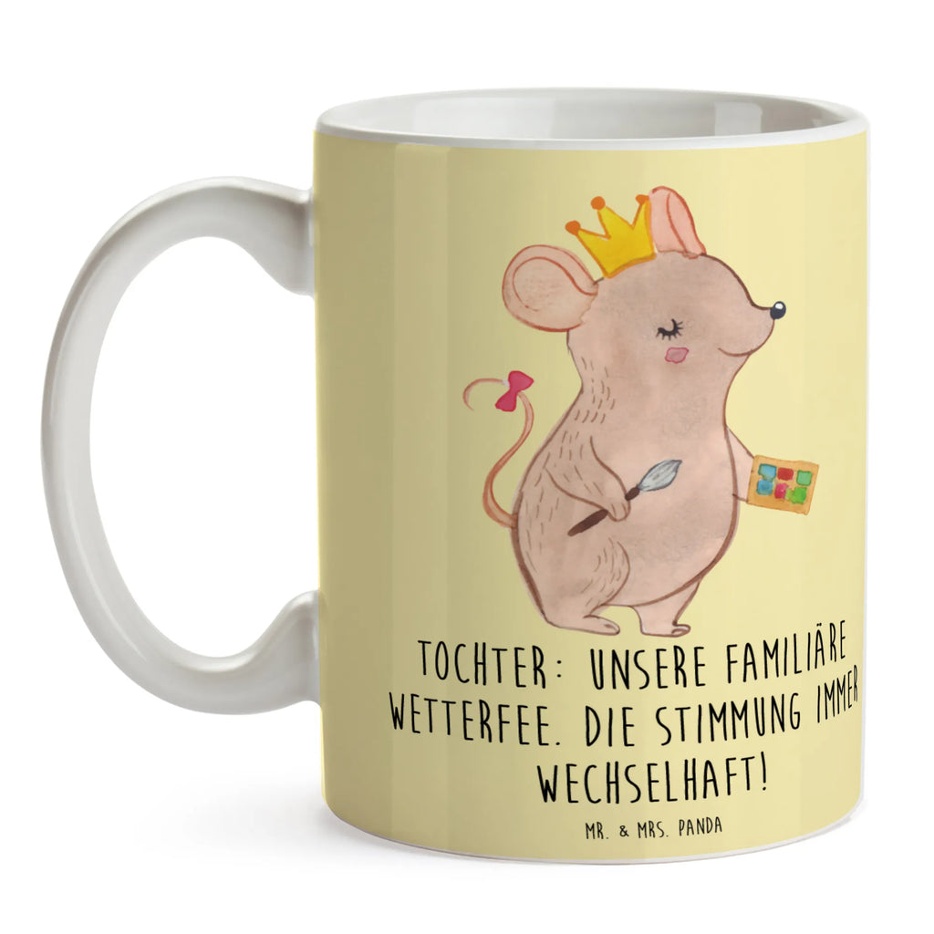 Tasse Tochter Wetterfee Tasse, Kaffeetasse, Teetasse, Becher, Kaffeebecher, Teebecher, Keramiktasse, Porzellantasse, Büro Tasse, Geschenk Tasse, Tasse Sprüche, Tasse Motive, Kaffeetassen, Tasse bedrucken, Designer Tasse, Cappuccino Tassen, Schöne Teetassen, Familie, Vatertag, Muttertag, Bruder, Schwester, Mama, Papa, Oma, Opa